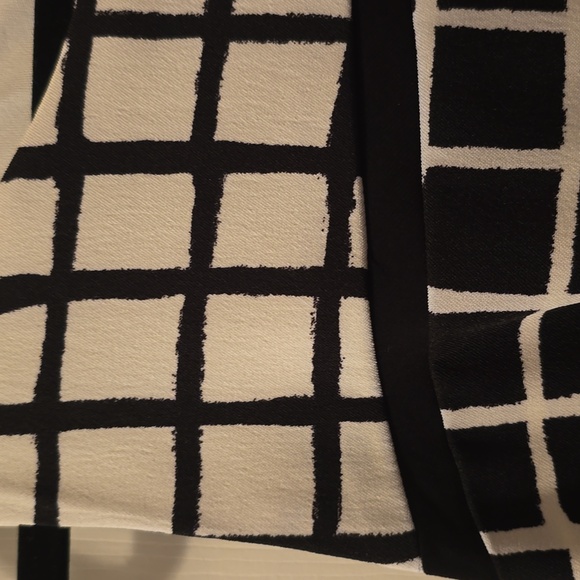 CHAPS BRAND WOMEN'S BLACK & WHITE SLEEVELESS SYMMETRICAL DRESS SIZE 14 - Picture 10 of 16